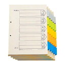 キングジム KING JIM カラ-インデックスA4-S(100組) 1箱 907-100(KJ-907-100) 目安在庫=○
