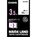 カシオ計算機 CASIO ネームランドテープ 3.5ミリ 白地に黒文字 XR-3WE メーカー在庫品