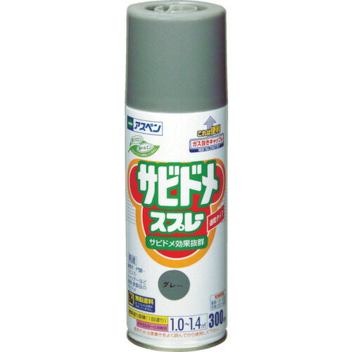 アサヒペン アスペンサビドメスプレーN 速乾タイプ 300ml グレー(ねずみ色) 1本(604941) 取り寄せ商品