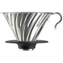 HARIO V60メタルドリッパー・ヘアラインシルバー VDMR-02-HSV(67-3056-47) 取り寄せ商品