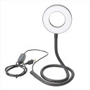 エツミ VLOG LEDリングライト+スネークスティック 3.5インチ ブラック(VE-2299) 取り寄せ商品