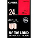 カシオ計算機 CASIO ネームランドテープ 24ミリ 赤地に黒文字 XR-24RD 目安在庫=△