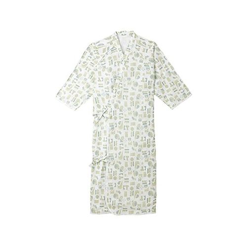 エンゼル（介護用品） ケアねまき モスグリーン L (1枚)(7-9595-03) 取り寄せ商品