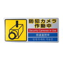多国語防犯対策ステッカー SEC127-1 防犯カメラ作動中 5331110(63-7216-42) 取り寄せ商品