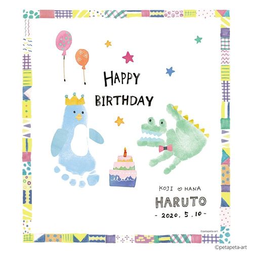 シャチハタ シヤチハタ Shachihata FirstArt　色紙　ペンギンとワニ(HPSK-SB/H-4) 取り寄せ商品