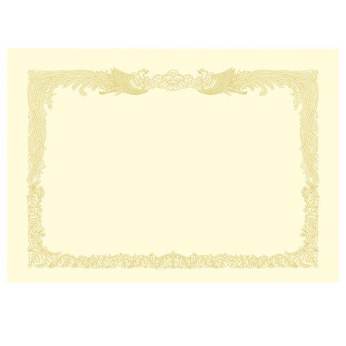 ササガワ タカ印 OA賞状用紙 厚口 クリーム A3 タテ書用 1パック(10枚)(10-1287) 取り寄せ商品