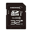 HIDISC SDHCカード 32GB CLASS10 UHS-1対応(HDSDH32GCL10UIJP3) 目安在庫 ○