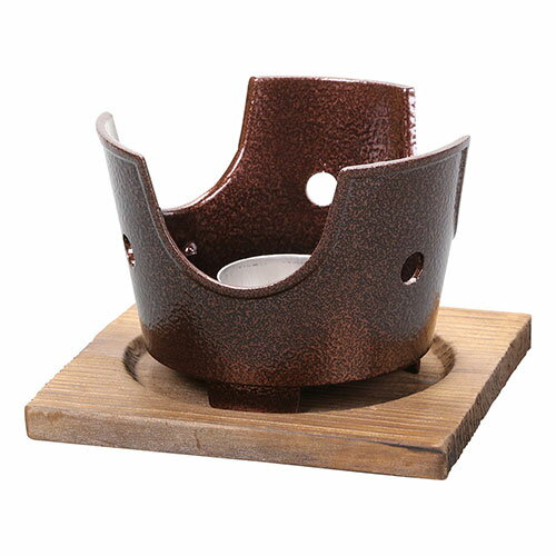 ヤマコー 用美 業務用 用美アルミコンロ(いぶし銅)火皿付(yamaco20387) 取り寄せ商品