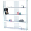 東谷 ワイドグラスシェルフ(HAB-625WH) メーカー在庫品