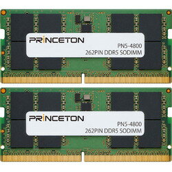 プリンストン DDR5対PCメモリー 16GB（8G×2枚組） PN5-4800-8GX2(67-8167-91) 取り寄せ商品