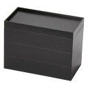ヤマコー 用美 業務用 紙製長角重 黒 3段(yamaco22673) 取り寄せ商品