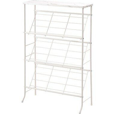 東谷 石目調シューズラック(LFS-55WH) メーカー在庫品