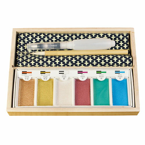 ヤマコー てまひま工房 写人メタリックスケッチセット桐箱入り(yamaco79289) 取り寄せ商品