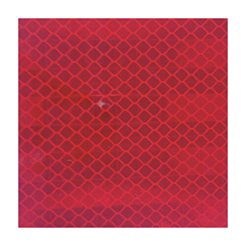 TRUSCO 超高輝度反射シート プリズム型 227mm×227mm 赤 1枚(HS2222P-R) 目安在庫=○