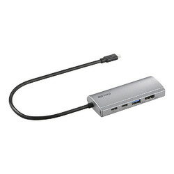 バッファロー Type-C接続 ドッキングステーション PD対応 HDMI出力 シルバー(LUD-U3-CGHDSV) 目安在庫=△
