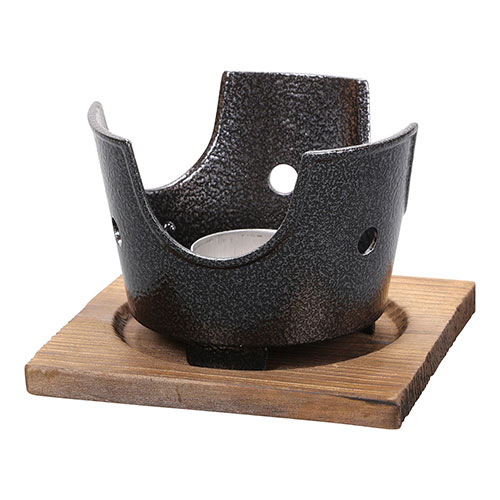 ヤマコー 用美 業務用 用美アルミコンロ(いぶし銀)火皿付(yamaco20389) 取り寄せ商品