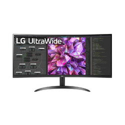 LG　Electronics　Japan 34型 WQHD(3440×1440) IPS曲面型 電源内蔵ディスプレイ ブラック(34WQ60C-B) 取り寄せ商品