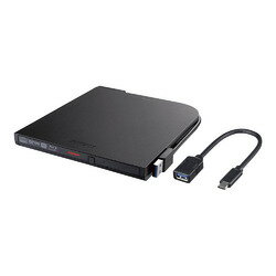 バッファロー USB3.2(Gen1)対応 ポータブルBD 再生/書込ソフト添付 ブラック(BRXL-PT6U3-BKE) 目安在庫=○