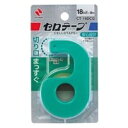 ニチバン 小巻セロテ-プカッター付 18mm グリーン(NB-CT-18DCG) 目安在庫=○