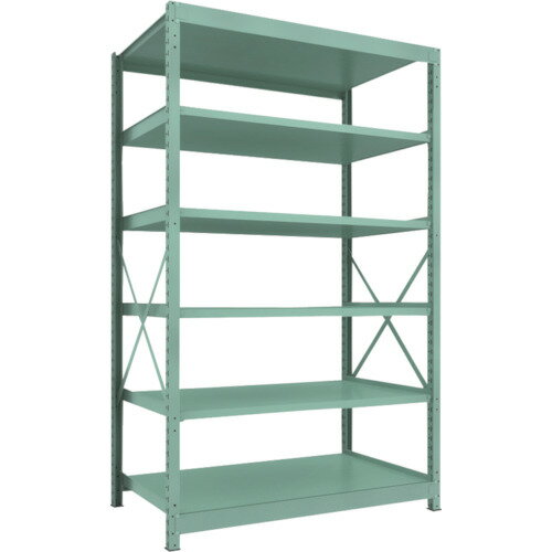 TRUSCO R3型中量棚 1500×900×H2400 6段 単体 1台(R3-8596) 目安在庫=○(3)