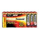 パナソニック Panasonic アルカリ乾電池 単4形20本パック LR03XJ/20SW 目安在庫=△