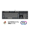 ikbc JIS112キーRGBライト メカニカルキーボード(GATERON/赤軸リニア)(IK-CD108-G/RD-RGB-BK) 取り寄せ商品