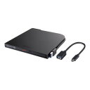 バッファロー DVSM-PTCV8U3-BKB USB3.2(Gen1)ポータブルDVD書込ソフト添付ブラック 目安在庫=○