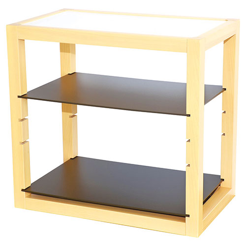 ヤマコー 用美 業務用 木製ディスプレイラック/プレート付 クリアー(yamaco43640) 取り寄せ商品