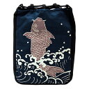 ヤマコー てまひま工房 厄除け粋柄 信玄袋 鯉(yamaco86664) 取り寄せ商品