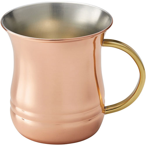 純銅マグカップ※こちらは【取り寄せ商品】です。必ず商品名等に「取り寄せ商品」と表記の商品についてをご確認ください。銅は熱伝導に優れているため、冷たい飲み物を注ぐと、口当たりや手に伝わる清涼感は格別です。