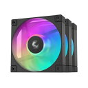 Deepcool FD12 ARGB-3 IN 1/120mm ARGBケースファン 3個入りパック/ブラック/デイジ(R-FD12-BKAPN3-G) 目安在庫=△