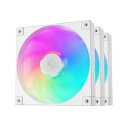 Deepcool FD14 ARGB WH-3 IN 1/140mm ARGBケースファン 3個入りパック/ブラック/デイ(R-FD14-WHAPN3-G) 目安在庫=△
