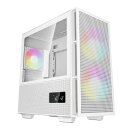Deepcool CH360 DIGITAL WH/高エアフローMicroATXケース/ホワイトモデル/CPUまたはGPUモニタリングパネル搭載/ARGBファ(R-CH360-WHAPE3D-G-1) 目安在庫=○