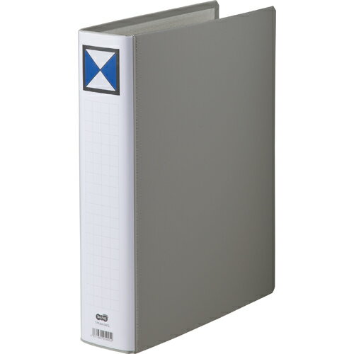TPS 両開きパイプ式ファイル A4タテ 500枚収容 50mmとじ 背幅66mm グレー 1セット(30冊)(4971660954452..