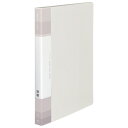 コクヨ KOKUYO クリヤーブックGlassele 固定式・背P A4 40P 背幅23-34mm オフホワイト 1セット(10冊)(490148036294...