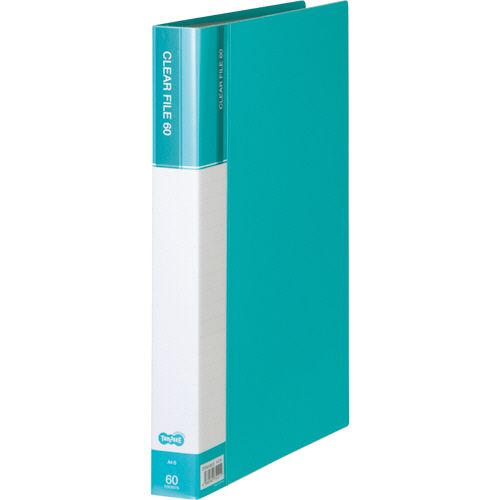 Rakuten - TPS クリヤーファイル(台紙入) A4タテ 60ポケット 背幅34mm ライトブルー 1セット(6冊)(4589585750211 x6) 目安在庫=○