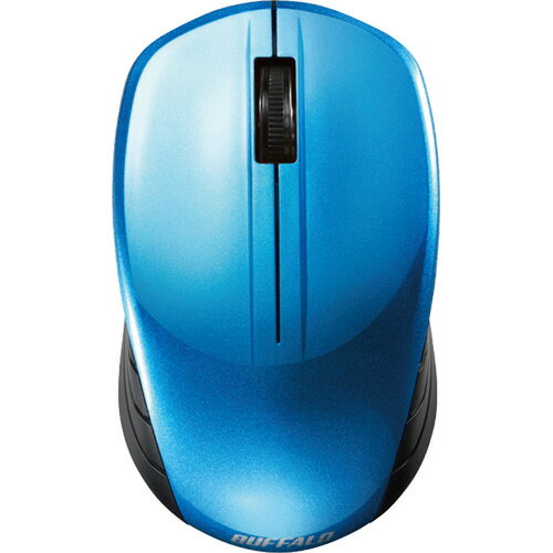バッファロー 無線 BlueLED 3ボタン スタンダードマウス ブルー 1セット(3個)(4950190358558 x3) 取り..