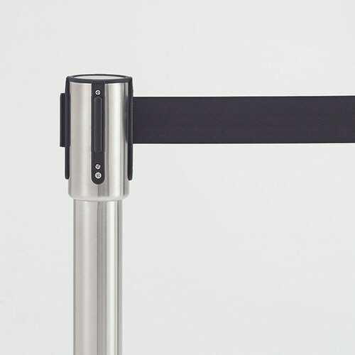 ベルトパーテーションスタンドSH シルバータイプ ベルト:黒 1セット(4台)(4904771113609 x4) 取り寄せ..