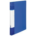 コクヨ KOKUYO クリヤーブックGlassele 固定式・背P A4 40P 背幅23-34mm ブルー 1セット(10冊)(4901480362878 x...
