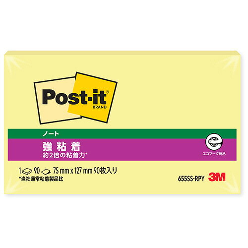 　※こちらは【取り寄せ商品】です。必ず商品名等に「取り寄せ商品」と表記の商品についてをご確認ください。655SS-RPY。文具・事務用品 ＞ ノート・ふせん・紙製品 ＞ ふせん ＞ 強粘着。