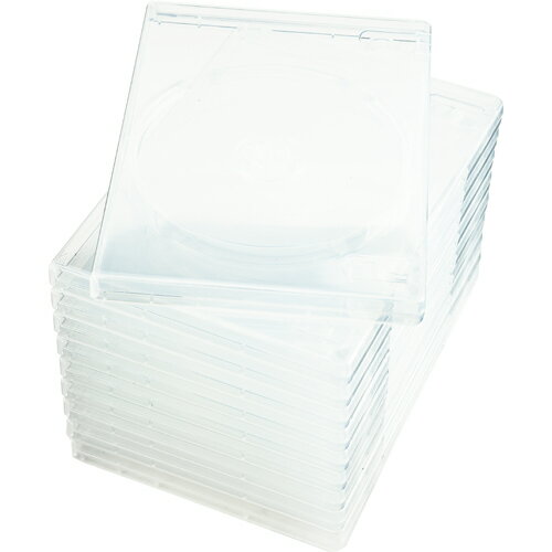 ナガセテクノサービス CD/DVD M-ロック トールケース 1枚収納 スーパークリア 1セット(50枚:10枚×5パック)(4534009500026 x5) 目安在庫=○