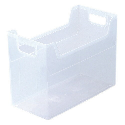 ナカバヤシ NAKABAYASHI キャパティEW4 ファイルボックス A4ヨコ 背幅162mm クリア 1セット(24個)(4902205923060 x24) 目安在庫=○