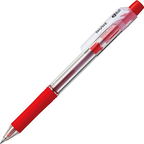 TPS ノック式油性ボールペン ロング芯タイプ 0.5mm 赤 1セット(10本)(4571347167825 x10) 取り寄せ商品 compmoto-r-11984503 コンプモト 楽天市場店 パッケージ画像
