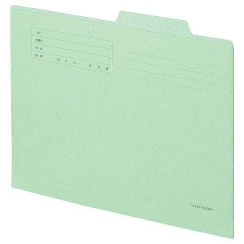 TPS 個別フォルダー A4 グリーン 1セット(100冊:10冊×10パック)(4546550000238 x10) 目安在庫=○