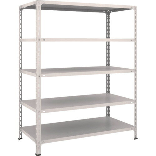 TRUSCO 軽量棚開放型 W1200×D600×H1500 5段 ネオグレー 1台(54W-15-NG) 目安在庫=○