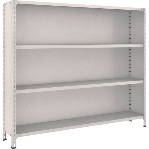 TRUSCO 軽量棚背板・側板付 W1800×D300×H1500 4段 ネオグレー 1台(56V-24-NG) 目安在庫=○(3)