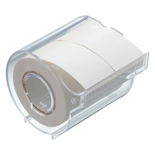 ヤマト メモック ロールテープ 再生紙 カッター付 25mm幅 白 1セット(12個)(4903076900853 x12) 目安在..