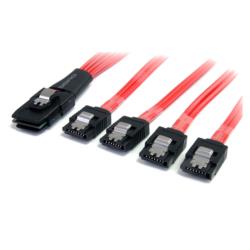 StarTech.com ドライブケーブル/Mini SAS - SATA変換/50cm/SFF-8087 - 4x SATA(SAS8087S450) 目安在庫=△