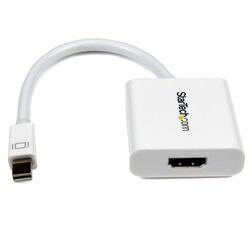 StarTech.com Mini DP - HDMIアクティブ変換アダプタ ホワイト MDP2HDSW 取り寄せ商品