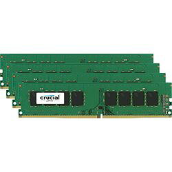 Crucial 64GB Kit (16GBx4) DDR4 2400 MT/s (PC4-19200) CL17 DR x8 Unbuffered DIM(CT4K16G4DFD824A) 取り寄せ商品